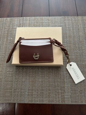 LIMITED ADDITION Tecovas Keychain Card Case saddle cowhide NWT